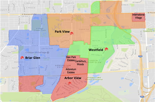 Map of proposed boundary changes 